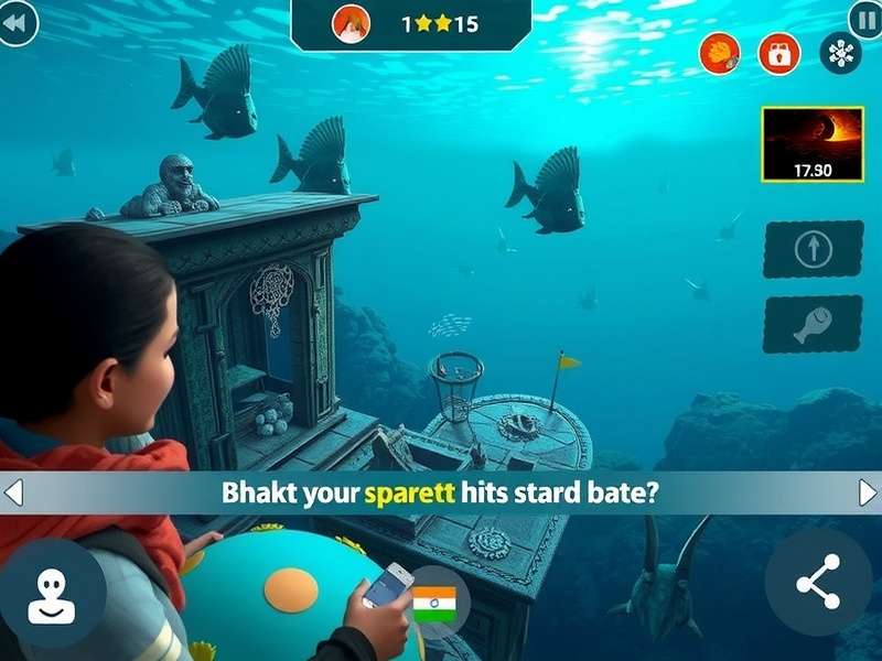 Oceanic Spoils India gameplay screenshot showing underwater exploration